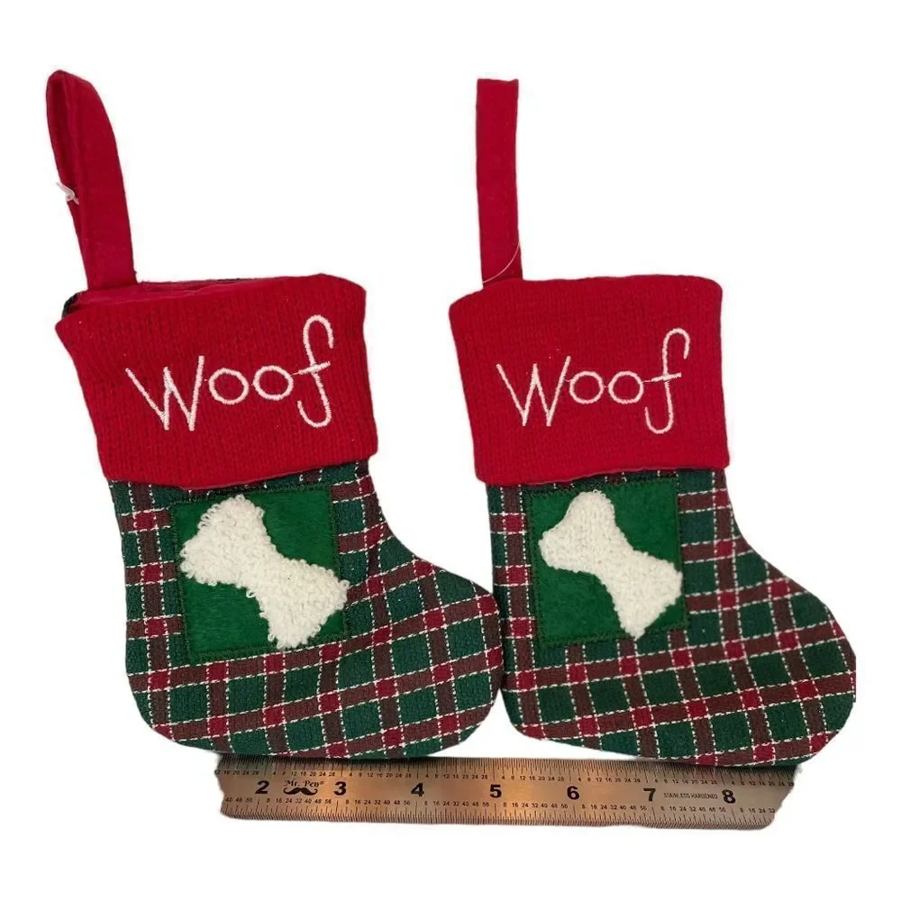 DOG‎ CHRISTMAS STOCKING, set of 2